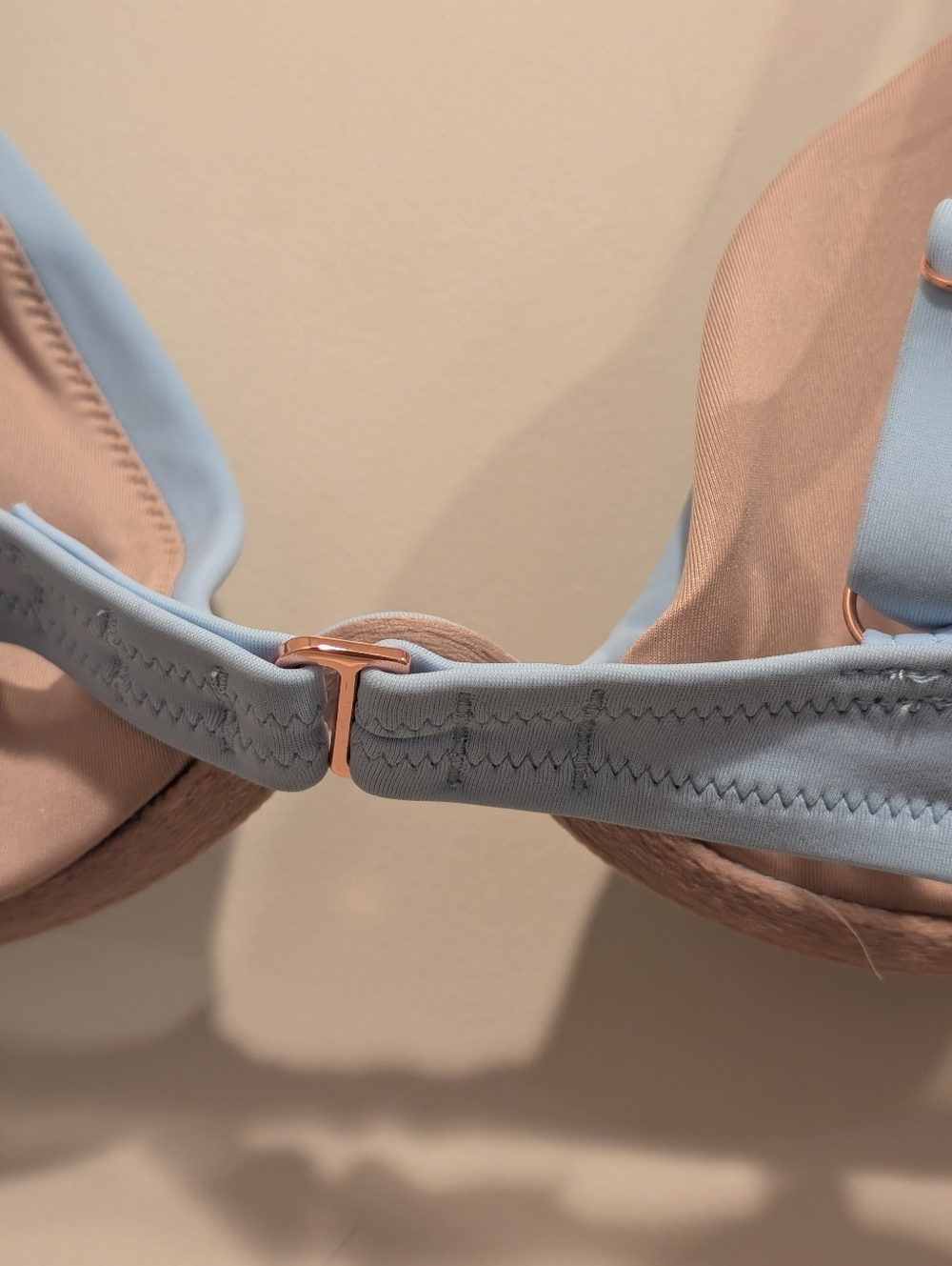 Shade & Shore Light Blue Padded Bikini Top 34C - Picture 4 of 6